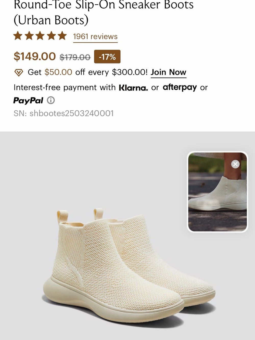 Round-Toe Slip-On Sneaker Boots (Urban Boots)